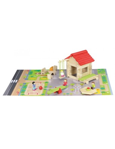 Ma petite école en bois - 77 pcs - JEUJURA 3+