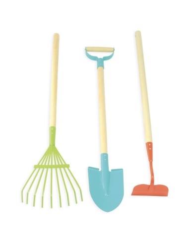 Kit de jardinage - pelle, rateau, gants,...