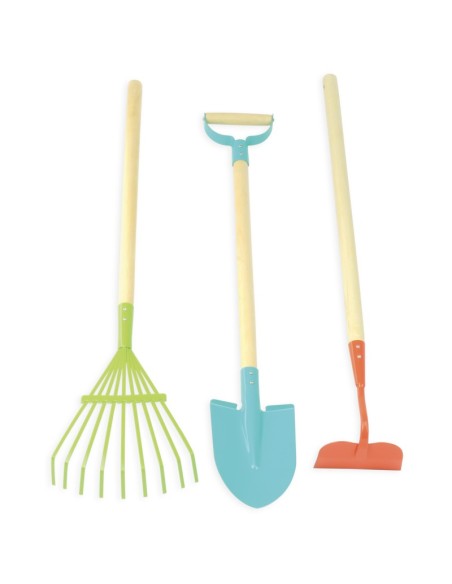 Kit de jardinage - pelle, rateau, gants, binette - VILAC 3+