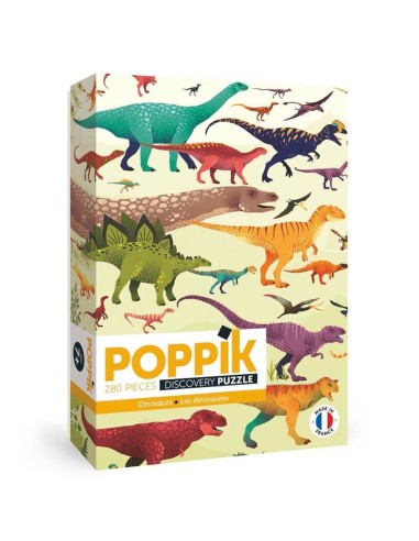 Puzzle éducatif 280 pièces DINOSAURES - POPPIK 7+