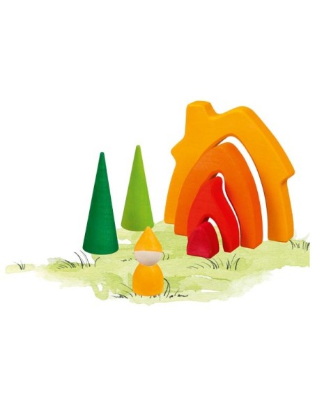 Maison des lutins en bois - GOKI 2+