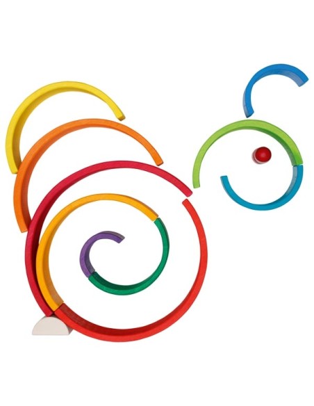 Jeu de construction arc-en-ciel en bois - GOKI 2+