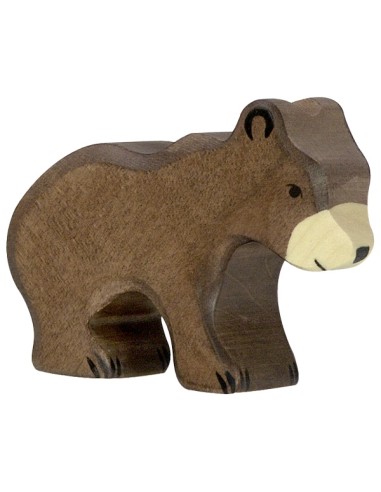 Ours brun petit - animaux de la forêt - figurine en bois HOLZTIGER