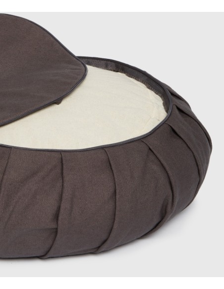 Zafu de méditation en coton bio - Lavastone - YOGA SEARCHER