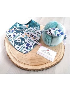 Bavoir bandana - LOU DES BOIS CRÉATIONS