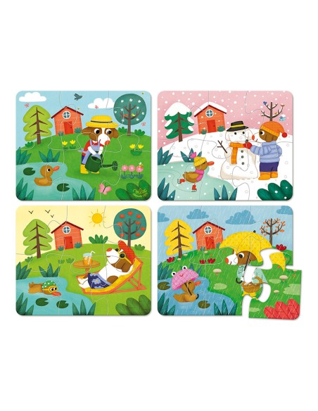 Puzzles les 4 saisons - VILAC 2+