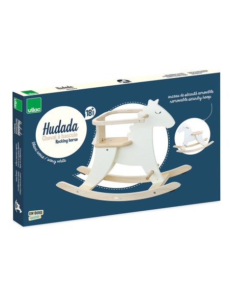 Hudada Cheval à bascule ivoire + arceau - VILAC 12M+