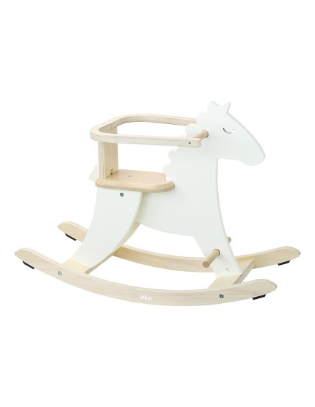 Hudada Cheval à bascule ivoire + arceau - VILAC 12M+