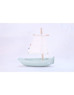 Bateau en bois Le Misainier - vert d'eau - MAISON TIROT 3+