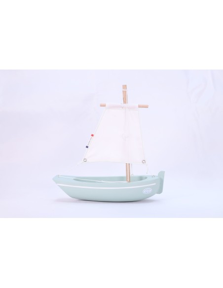 Bateau en bois Le Misainier - vert d'eau - MAISON TIROT 3+