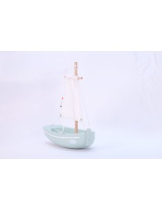 Bateau en bois Le Misainier - vert d'eau - MAISON TIROT 3+ 2