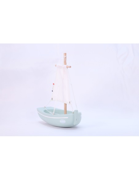 Bateau en bois Le Misainier - vert d'eau - MAISON TIROT 3+