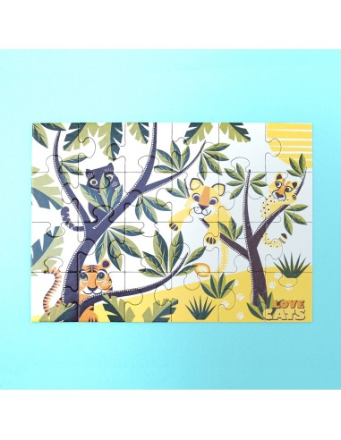 Puzzle LOVE CATS - COQ EN PÂTE 3+