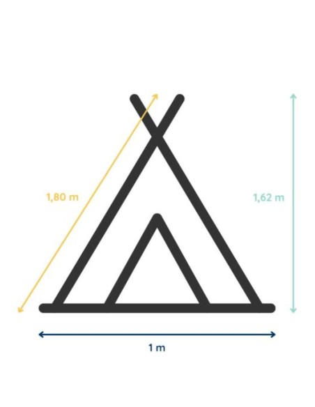 Tipi enfant rose poudré - MY LOVELY FAMILY
