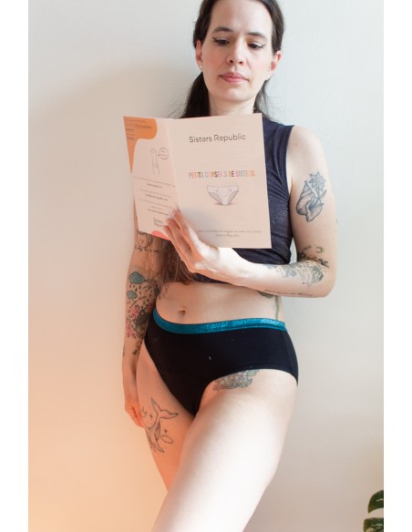 Culotte Menstruelle Shorty Chloé - absorption medium - SISTERS REPUBLIC