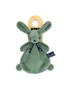 Doudou plat Lapin Dorlotin vert sauge - MAÏLOU 0+ 2