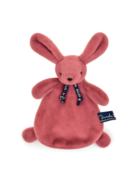Doudou plat Lapin Dorlotin rose - MAÏLOU 0+