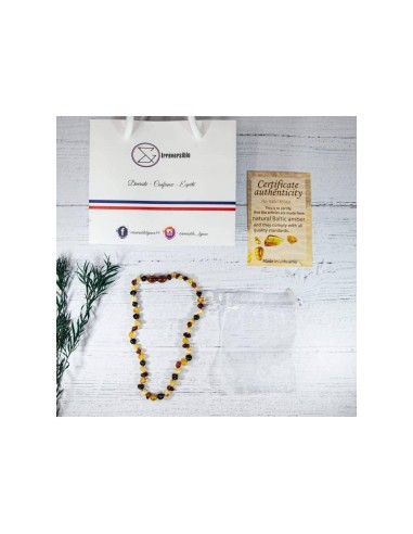 Collier Ambre Bébé Multi - IRREVERSIBLE 0+