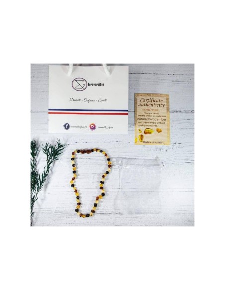 Collier Ambre Bébé Multi - IRREVERSIBLE 0+