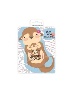 Carte à gratter annonce - Je vais être grande sœur -...