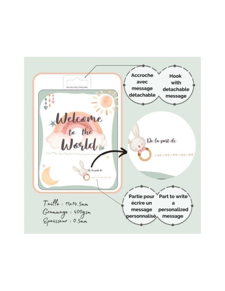 Carte à offrir « Welcome to the world » - IRREVERSIBLE