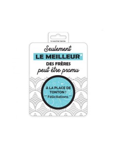 Carte à gratter annonce - Tu vas être tonton - IRREVERSIBLE