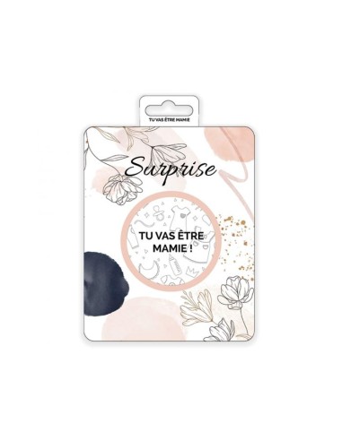 Carte à gratter annonce - Tu vas être mamie ! - IRREVERSIBLE