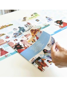 Poster pédagogique + 66 stickers FRISE HISTOIRE DU MONDE... 2