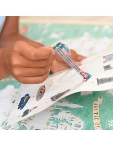 Poster pédagogique + 71 stickers MONUMENTS...