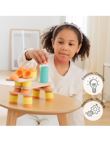 Stix 60 pcs  - Jeu de construction - OPPI 2+