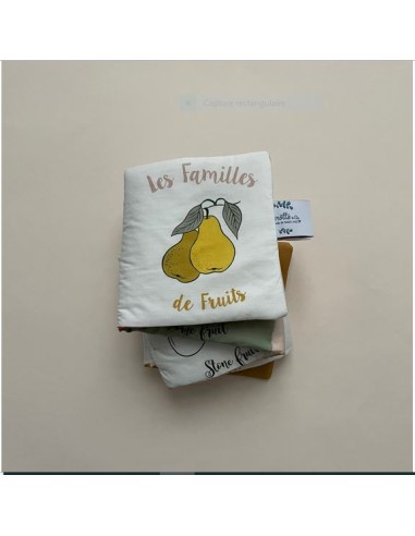 Livre d'éveil Les familles de fruits avec bruitages - CAROTTE & Cie 0+