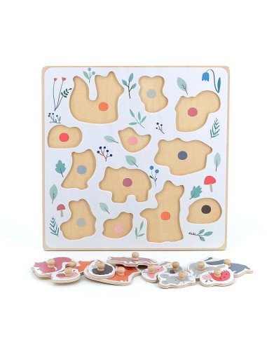 Encastrement en bois - Les animaux de la forêt...