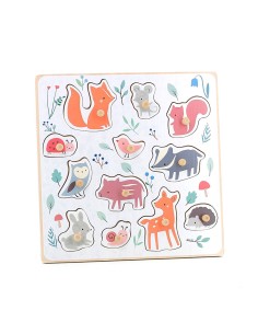 Encastrement en bois - Les animaux de la forêt - Sarah...