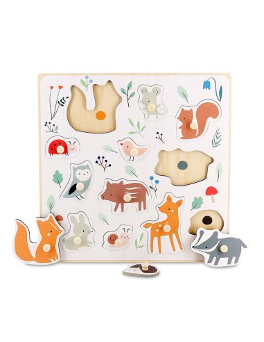 Encastrement en bois - Les animaux de la forêt...