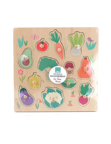 Encastrement en bois - Les légumes du jardin -...