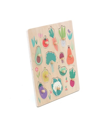 Encastrement en bois - Les légumes du jardin -...