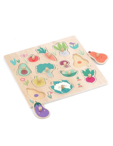 Encastrement en bois - Les légumes du jardin -...