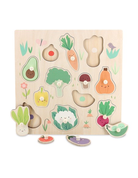 Encastrement en bois - Les légumes du jardin - Sarah Betz - VILAC 18M+