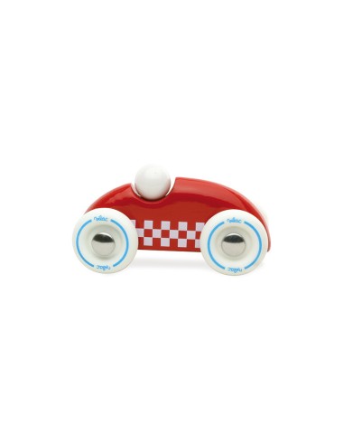 Voiture Rallye checkers - Petit modèle rouge - VILAC 2+