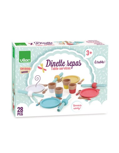 Dinette repas en bois - VILAC 3+