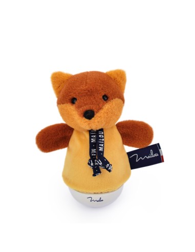 Veilleuse musicale culbuto – Renard fauve 16 cm - MAÏLOU 0+