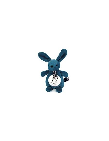 Veilleuse musicale projection d'étoiles - Lapin vert sauge - MAÏLOU 0+