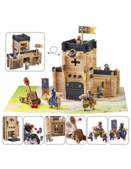 Château fort et catapulte -270 pcs - JEUJURA 5+