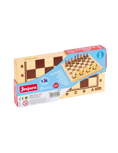Jeu d'échecs - coffret pliant en bois - JEUJURA 5+