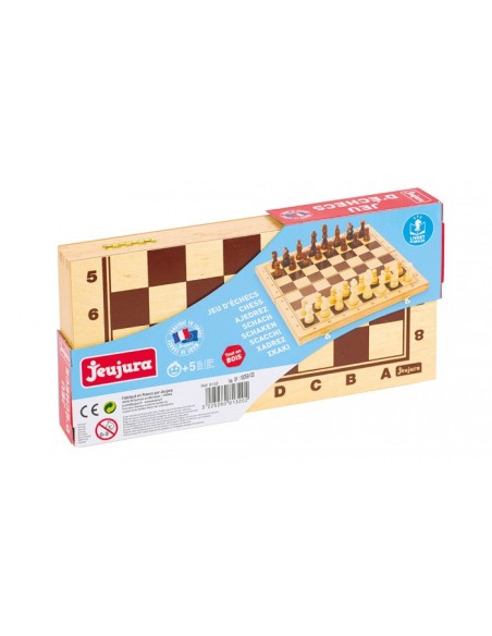 Jeu d'échecs - coffret pliant en bois - JEUJURA 5+