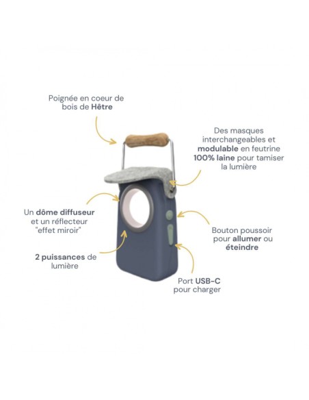 Coffret lampe nomade étanche KIVALA - POLOCHON