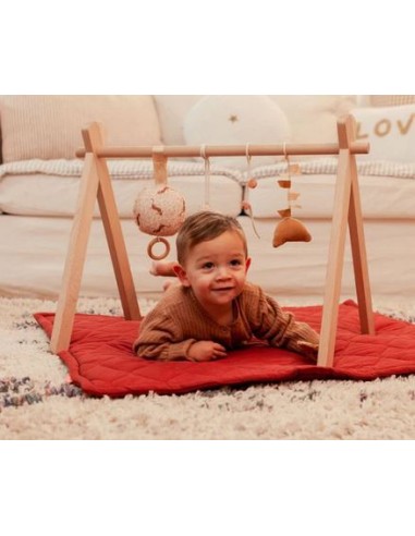 Arche d'éveil en bois avec coussin musical...