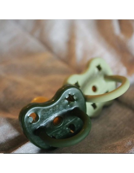 lot de 2 Tétines Orthodontique en caoutchouc naturel - HEVEA 3M+