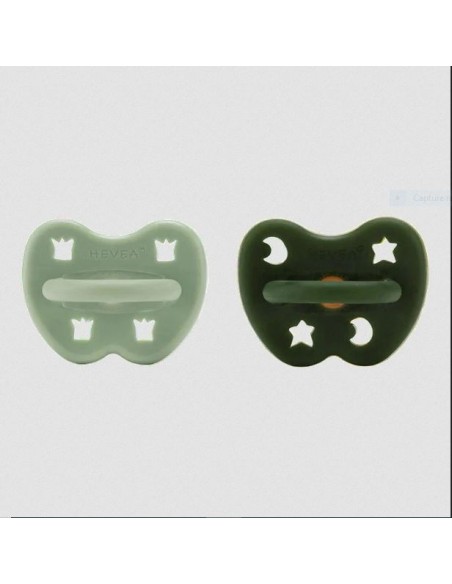 lot de 2 Tétines Orthodontique en caoutchouc naturel - HEVEA 3M+