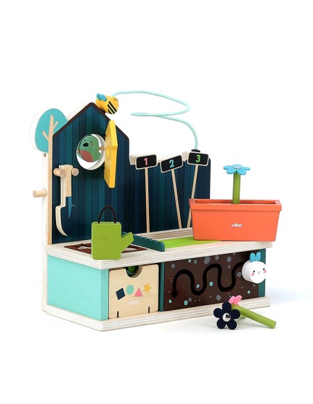 Jeu d’éveil en bois, Jardin multi-activités - VILAC 18M+